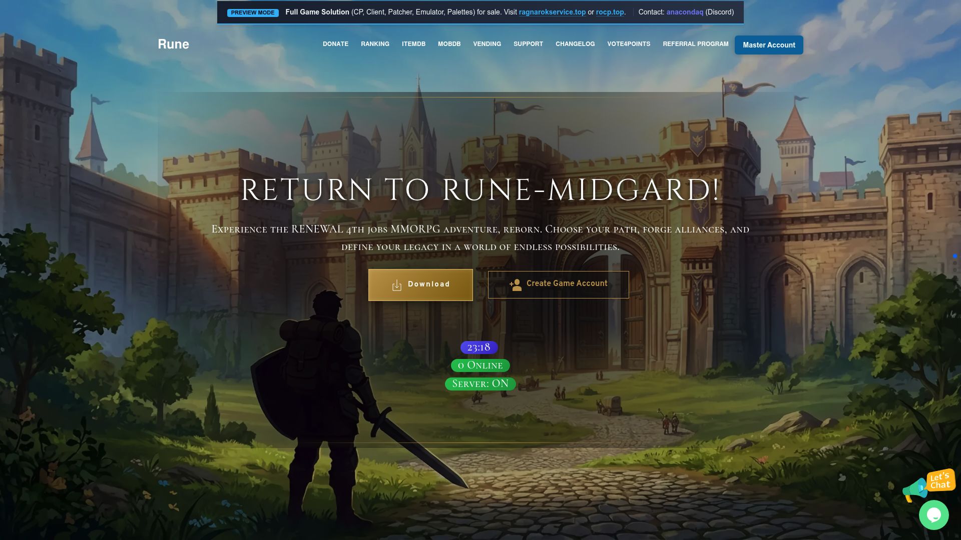 Rune Demo - Renewal Server